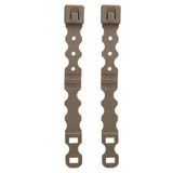 Maxbell 2Pcs System Malice Clips Strap Buckle Nylon Magazine Pouch Accessory brown