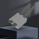 Maxbell 2Pcs System Malice Clips Strap Buckle Nylon Magazine Pouch Accessory green