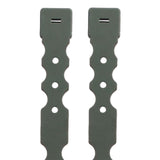 Maxbell 2Pcs System Malice Clips Strap Buckle Nylon Magazine Pouch Accessory green