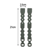 Maxbell 2Pcs System Malice Clips Strap Buckle Nylon Magazine Pouch Accessory green