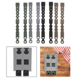 Maxbell 2x Tailor Malice Clips Strap Buckles Flexible vest Accessory Bag Black
