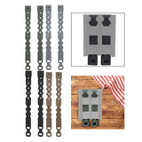 Maxbell 2x Tailor Malice Clips Strap Buckles Flexible vest Accessory Bag Black