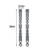 Maxbell 2x Tailor Malice Clips Strap Buckles Flexible vest Accessory Bag Gray