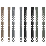 Maxbell 2 Pieces Tailor Malice Clips Strap Buckle for Vest Backpack Gear Holder Black