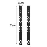 Maxbell 2 Pieces Tailor Malice Clips Strap Buckle for Vest Backpack Gear Holder Black
