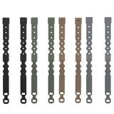 Maxbell 2 Pieces Tailor Malice Clips Strap Buckle for Vest Backpack Gear Holder Black