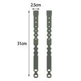 Maxbell 2 Pieces Tailor Malice Clips Strap Buckle for Vest Backpack Gear Holder Green