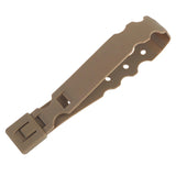 Maxbell 2 Pieces Tailor Malice Clips Strap Buckle for Vest Backpack Gear Holder Brown
