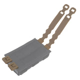 Maxbell 2 Pieces Tailor Malice Clips Strap Buckle for Vest Backpack Gear Holder Brown
