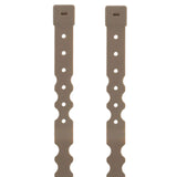 Maxbell 2 Pieces Tailor Malice Clips Strap Buckle for Vest Backpack Gear Holder Brown
