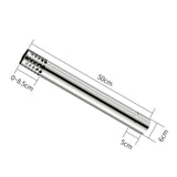 Maxbell Straight Flue Extension Tube Chimney Exhaust Pipe Burning Winter Heater