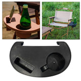 Maxbell recliner Clip On Side Desk Cup Holder Tray with Accessory Slots for Picnic