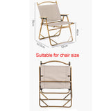 Maxbell Chair Storage Bag Folding Waterproof for Beach Chair Transport Chair Black large