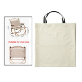Maxbell Chair Storage Bag Folding Waterproof for Beach Chair Transport Chair beige small