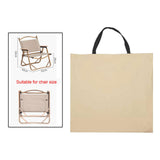 Maxbell Chair Storage Bag Folding Waterproof for Beach Chair Transport Chair Khaki small