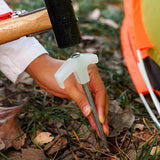 Maxbell Tent Stakes with Fluorescent Stopper Hard Ground Anchors for Shelter Canopy