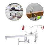 Maxbell Metal Clamp On Fishing Rod Holder Bracket Rack Device for Canoe Raft Kayak