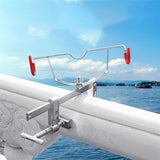 Maxbell Metal Clamp On Fishing Rod Holder Bracket Rack Device for Canoe Raft Kayak