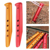 Maxbell Aluminum Alloy Tent Stakes Pegs Loose Sand Heavy Duty for Hiking Outdoor yellow