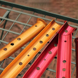 Maxbell Aluminum Alloy Tent Stakes Pegs Loose Sand Heavy Duty for Hiking Outdoor yellow