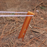 Maxbell Aluminum Alloy Tent Stakes Pegs Loose Sand Heavy Duty for Hiking Outdoor yellow