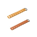 Maxbell Lightweight Tent Pegs Holder Artificial Leather Compact for 6-10mm Pegs Yellow Brown
