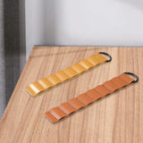 Maxbell Lightweight Tent Pegs Holder Artificial Leather Compact for 6-10mm Pegs Yellow Brown