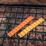 Maxbell Lightweight Tent Pegs Holder Artificial Leather Compact for 6-10mm Pegs Yellow Brown