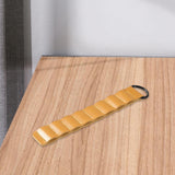 Maxbell Lightweight Tent Pegs Holder Artificial Leather Compact for 6-10mm Pegs Yellow Brown