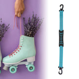 Maxbell Portable Skating Shoes Carrier Strap with End Hooks Belt Ski Boot Strap Blue