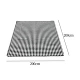 Maxbell Picnic Blanket Accessories for Friends Lawn with PU Leather Carrier Handle A 200cmx200cm