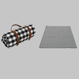 Maxbell Picnic Blanket Accessories for Friends Lawn with PU Leather Carrier Handle A 200cmx200cm