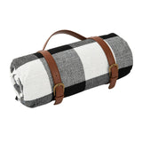 Maxbell Picnic Blanket Accessories for Friends Lawn with PU Leather Carrier Handle B 200cmx200cm