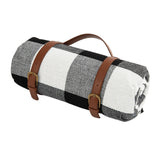 Maxbell Picnic Blanket Accessories for Friends Lawn with PU Leather Carrier Handle B 200cmx200cm