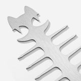 Maxbell Reusable Roaster Fork Easy to Clean Barbecue Skewer for Appetiser Camping Cat 26.5x7x1.8mm