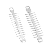 Maxbell Reusable Roaster Fork Easy to Clean Barbecue Skewer for Appetiser Camping Cat 26.5x7x1.8mm
