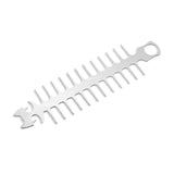 Maxbell Reusable Roaster Fork Easy to Clean Barbecue Skewer for Appetiser Camping Cat 26.5x7x1.8mm