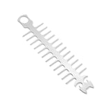 Maxbell Reusable Roaster Fork Easy to Clean Barbecue Skewer for Appetiser Camping Cat 26.5x7x1.8mm