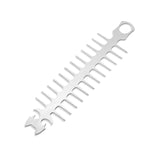 Maxbell Reusable Roaster Fork Easy to Clean Barbecue Skewer for Appetiser Camping Cat 26.5x7x1.8mm