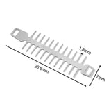 Maxbell Reusable Roaster Fork Easy to Clean Barbecue Skewer for Appetiser Camping Hook 25.7x7.5x1.8mm