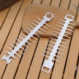 Maxbell Reusable Roaster Fork Easy to Clean Barbecue Skewer for Appetiser Camping Hook 25.7x7.5x1.8mm
