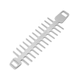 Maxbell Reusable Roaster Fork Easy to Clean Barbecue Skewer for Appetiser Camping Hook 25.7x7.5x1.8mm
