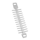 Maxbell Reusable Roaster Fork Easy to Clean Barbecue Skewer for Appetiser Camping Hook 25.7x7.5x1.8mm