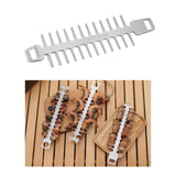 Maxbell Reusable Roaster Fork Easy to Clean Barbecue Skewer for Appetiser Camping Hook 25.7x7.5x1.8mm