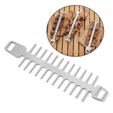 Maxbell Reusable Roaster Fork Easy to Clean Barbecue Skewer for Appetiser Camping Hook 25.7x7.5x1.8mm