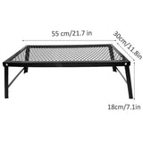 Maxbell Portable Barbecue Net Table 55x30cm Camp Grill Rack for Hiking Camping
