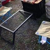 Maxbell Portable Barbecue Net Table 55x30cm Camp Grill Rack for Hiking Camping