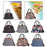 Maxbell Insulated Lunch Bag Durable Lunch Box for Camping Outdoor Travel Black