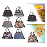 Maxbell Insulated Lunch Bag Durable Lunch Box for Camping Outdoor Travel Black