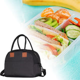 Maxbell Insulated Lunch Bag Durable Lunch Box for Camping Outdoor Travel Black